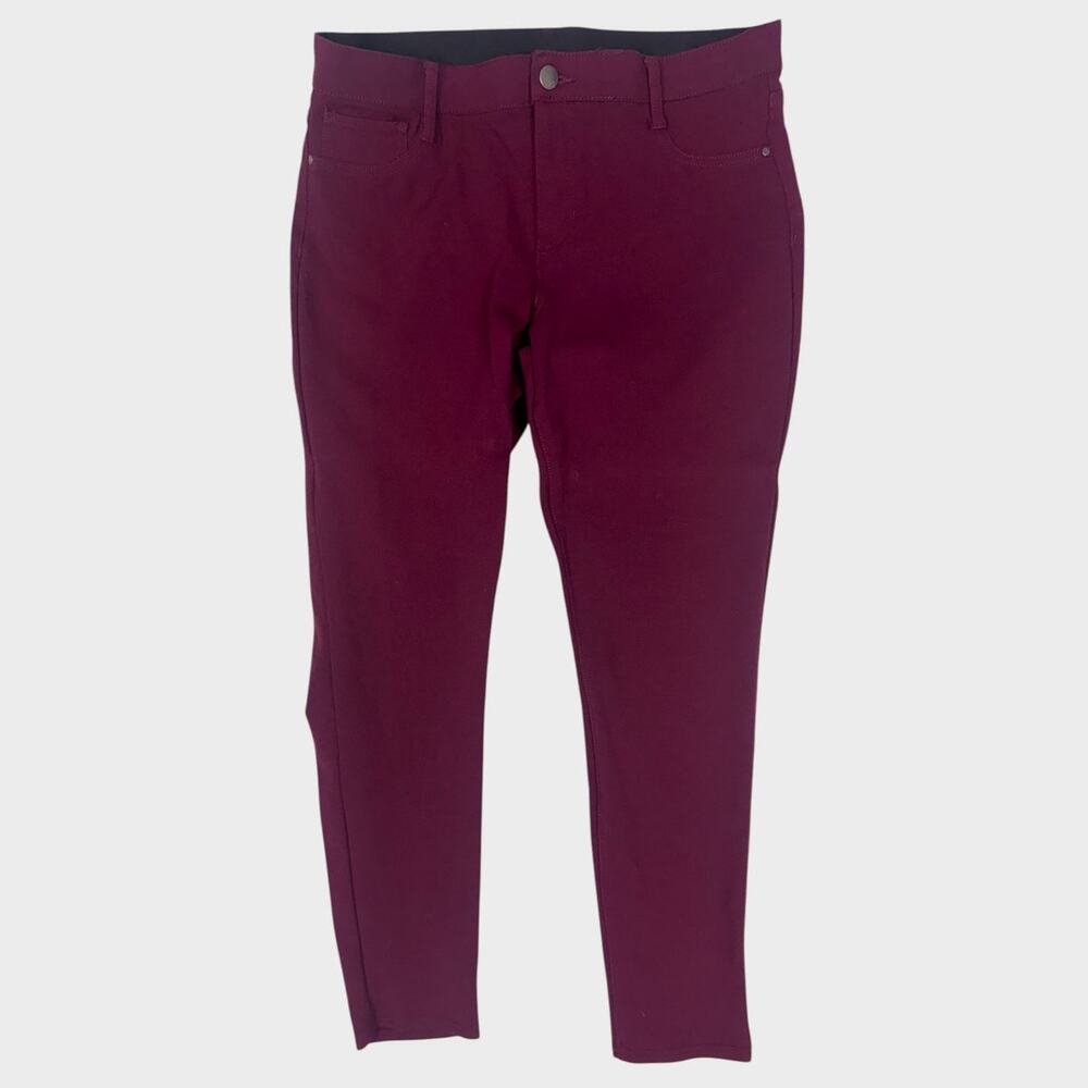 a.n.a A New Approach Large Womens Pants Burgundy Red